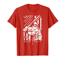 Load image into Gallery viewer, Mike Trout Player Illustration Flag T-Shirt - Apparel
