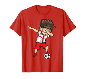Dabbing Soccer Boy England Jersey Shirt - English Football