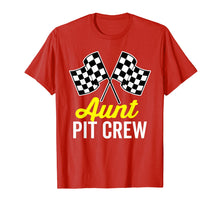 Load image into Gallery viewer, Aunt Pit Crew Shirt for Racing Party Costume (Dark)
