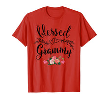 Load image into Gallery viewer, Blessed Grammy Shirt Grandma with floral Mother&#39;s Day T-Shirt
