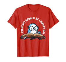 Load image into Gallery viewer, Cute Owl Reading Book Librarian Lover Library Day 2019 Shirt
