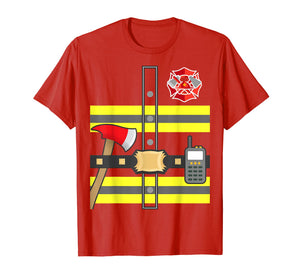 Kids Fireman Shirt - Firefighter Halloween Costume