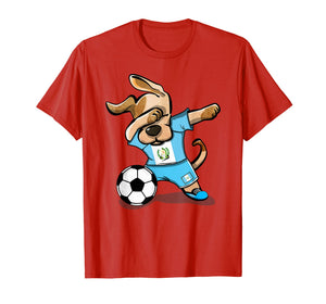 Dog Dabbing Guatemala Soccer Jersey Shirt Football Lover Tee