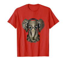 Load image into Gallery viewer, Baby Elephant DJ Wearing Headphones &amp; Glasses Gift Shirt
