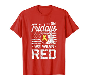 RED Friday TShirt Remember Everyone Deployed Military Gift