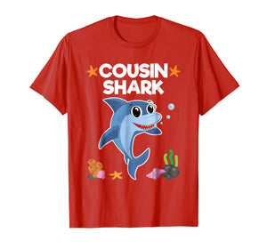 Cousin Shark Shirt Sister Brother Baby Shark Birthday Gift
