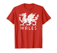 Load image into Gallery viewer, Rugby Welsh Tshirt Red Dragon Flag of Wales T-Shirt
