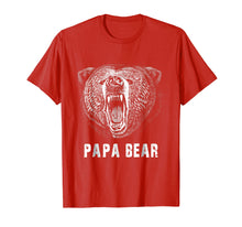 Load image into Gallery viewer, Papa Bear T-shirt Best gift for Dad

