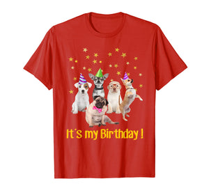 Boys Girls cute dogs Birthday puppy T-shirt