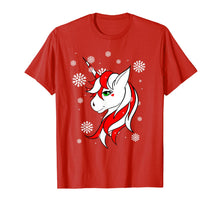 Load image into Gallery viewer, Christmas Unicorn Fun Girls Kids Snowflake Holiday Xmas T-Shirt
