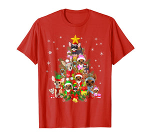 Chihuahua Christmas Tree T Shirt Xmas Gift For Chihuahua Dog T-Shirt
