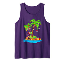 Load image into Gallery viewer, Christmas Palm Tree Tropical Xmas Coconut Lights Pajama Tank Top
