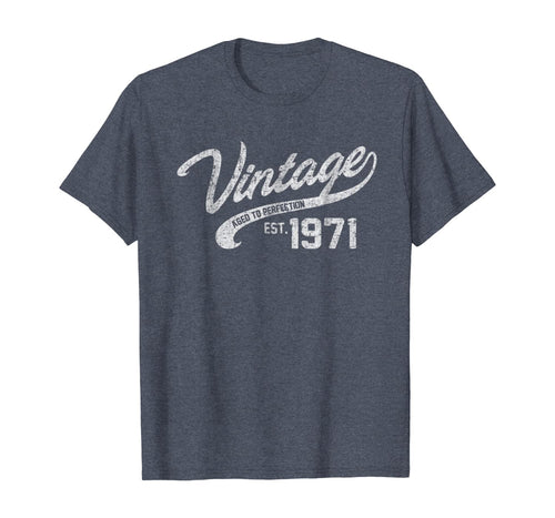 Vintage Made In 1971 T-Shirt 47th Birthday Gift