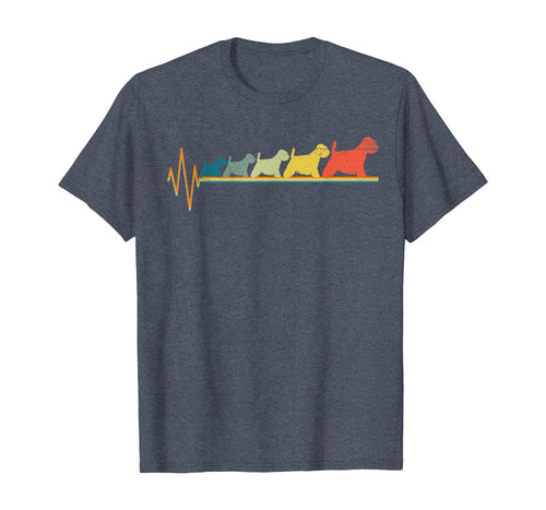 Vintage Westy Owner Outfits Heartbeat Retro Style Westie Dog T-Shirt-503725