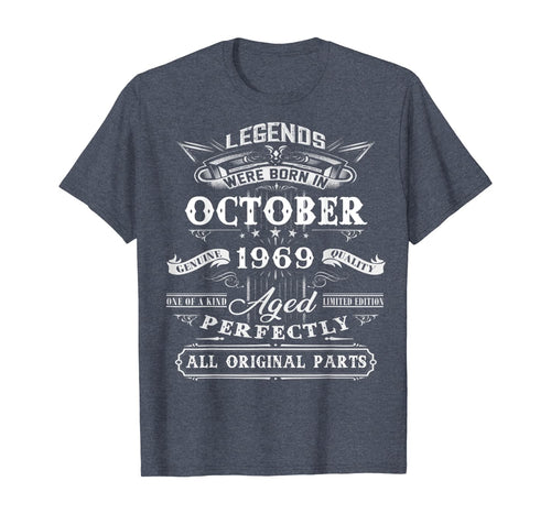 Vintage October Shirt 1969 Birthday Gift For 50 Yrs Old D1 T-Shirt