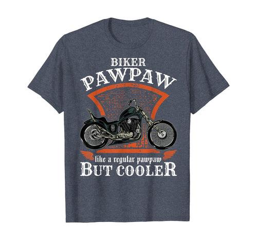 Vintage Biker Pawpaw Retro Motorcycle Gift for Seniors T-Shirt