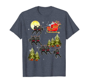 Cockapoo Reindeer Christmas Dog Riding Santa Xmas Gift T-Shirt