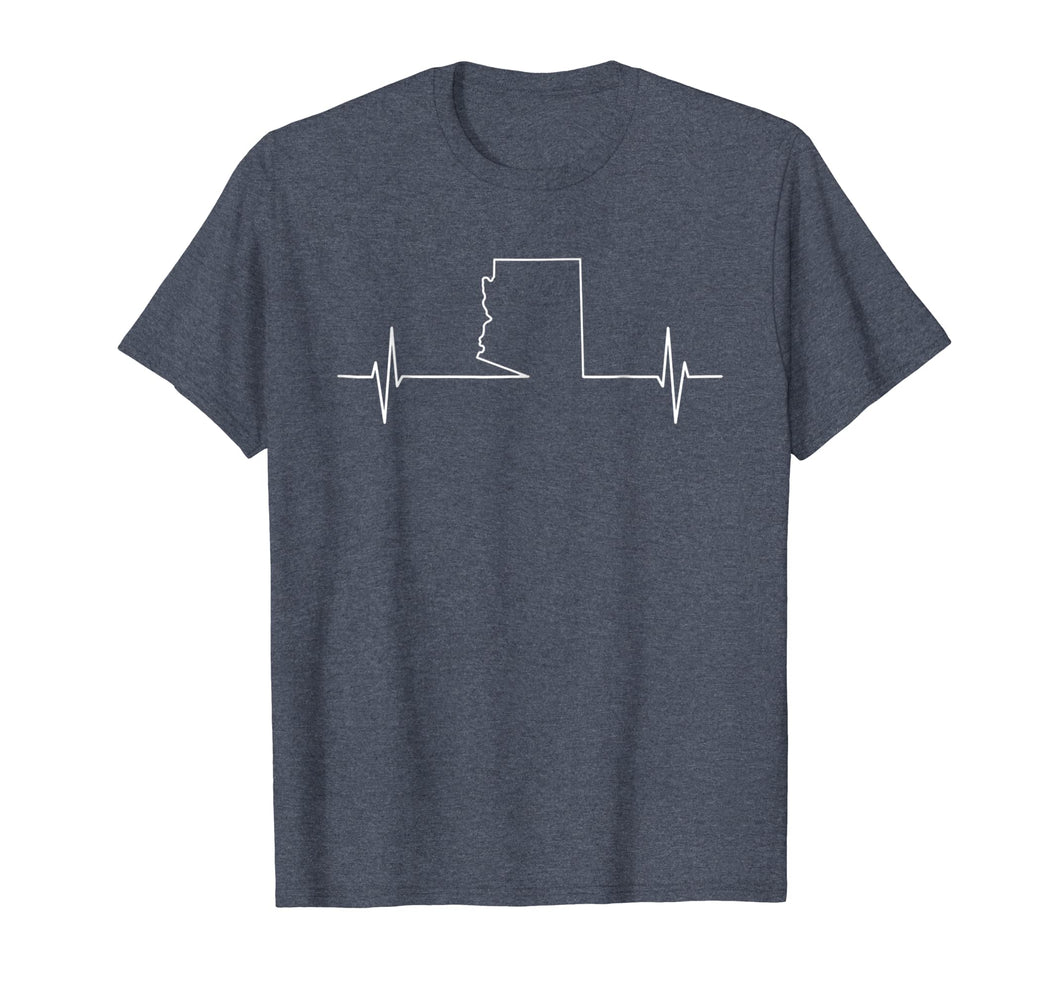 Arizona Heartbeat T Shirt US States Lover Pulse Gift Tee