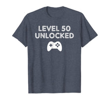 Load image into Gallery viewer, 50th Birthday Shirt Gifts - Level 50 Unlocked Over The Hill
