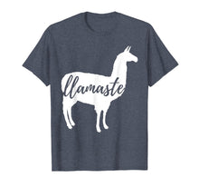 Load image into Gallery viewer, Llamaste Namaste Quote Slogan Llama Yoga Lovers Fun T-shirt
