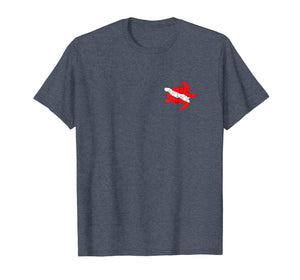 Sea Turtle Tshirt Dive Flag Scuba Diving Lovers Diver Shirt