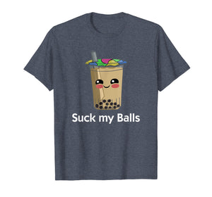 Boba Tea Tshirt Suck my Balls bubble drink Funny TeeShirt