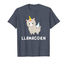 Load image into Gallery viewer, Llamacorn T-Shirt - Funny Llama Mixed With Unicorn Tee
