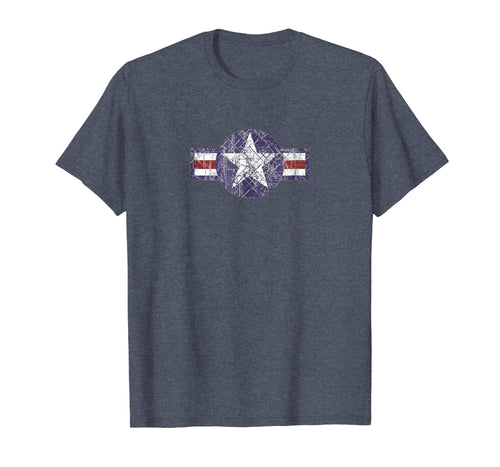 Vintage USAAF Insignia T-Shirt. Retro distressed design.