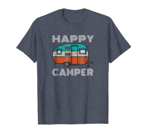 Camping Outdoor Camper Happy Camper Vintage Gift T-Shirt