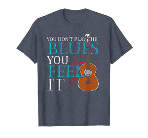 Blues Music T-Shirt Music Band Lover Guitar Teacher Tee