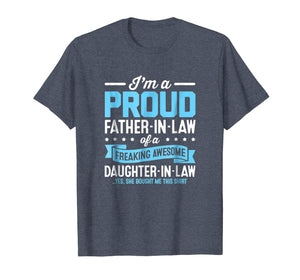 Proud Fathers Day Gifts From Daughter In Law Shirt