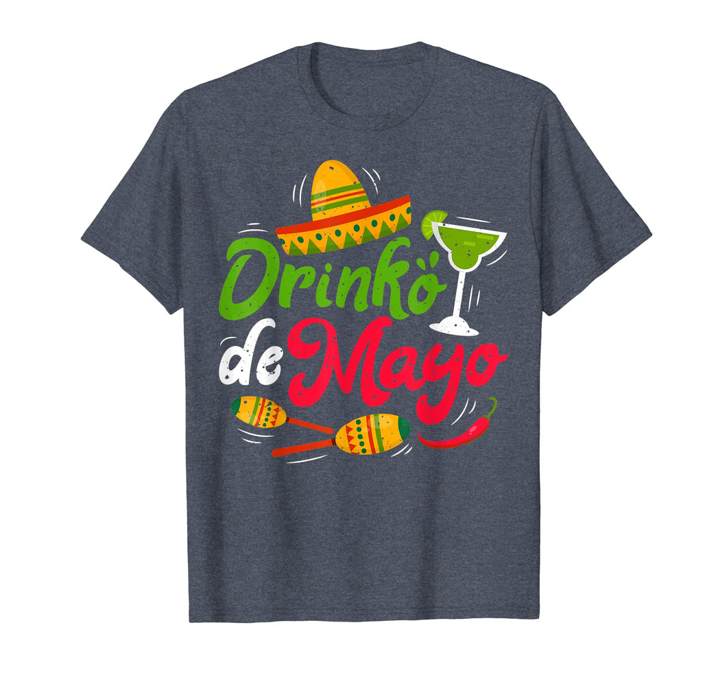 Drinko de Mayo T Shirt Men Women Mexican Sombrero Drinking