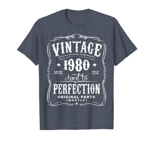 Vintage Made In 1980 T-Shirt 38th Birthday Gift