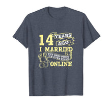 Load image into Gallery viewer, Anniversary Gift T-Shirt For 14 Years Marriage Couple Tee
