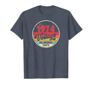1974 Vintage T Shirt, Birthday Gift Tee. Retro Style Shirt.