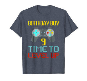 9th Birthday Boy Shirt Video Game Gamer Boys Kids Gift