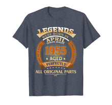 Load image into Gallery viewer, Legends Were Born In April 1955 T-shirt 64th Birthday Gift

