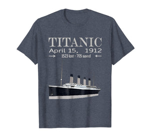 Titanic T-Shirt Vintage Cruise Ship Atlantic Ocean Voyage