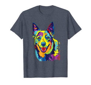 Cattle Dog Shirt Funny Australian Cattle Dog Pop-Art Shirt