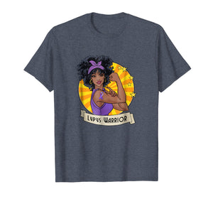 Lupus Warrior T-shirt Purple Awareness Ribbon