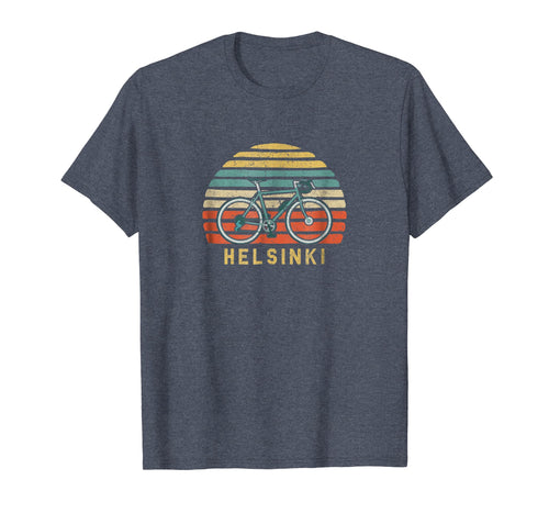 Vintage Retro Bike Helsinki Finland T-Shirt Cyclist Tee