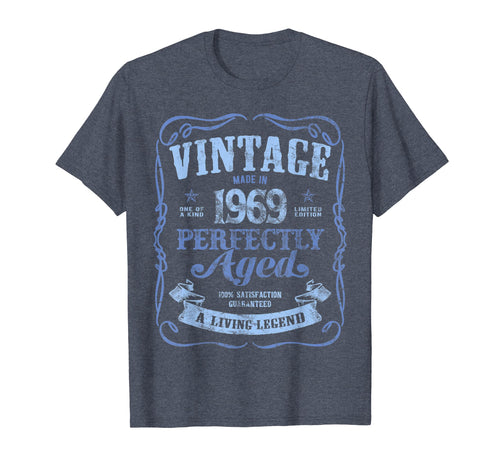 Vintage Made In 1969 T-Shirt 50th Birthday A Living Legend