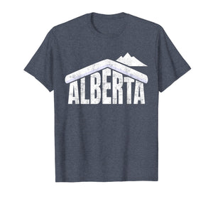 Alberta T-Shirt Canada Skiing Souvenir Rocky Mountains