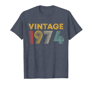 45th Birthday Gift Idea Vintage 1974 T-Shirt Men Women