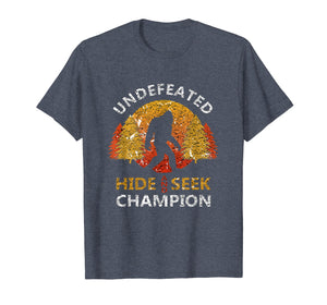 Hide and seek world champion bigfoot t shirts for men funny