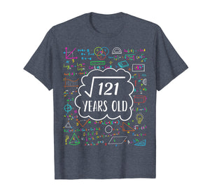 Square Root of 121 11th birthday T-Shirt for 11 years old