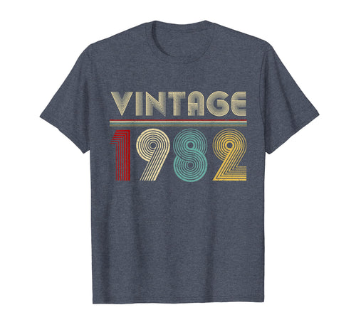 37th Birthday Gift Classic 1982 Shirt Vintage Men Women