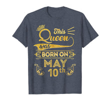 Load image into Gallery viewer, Queen are Born in May 2009 10th Birthday Shirt Girls
