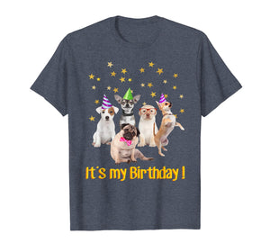Boys Girls cute dogs Birthday puppy T-shirt