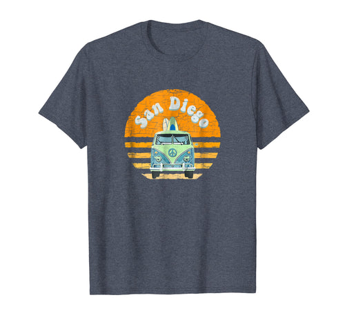 Vintage San Diego Hippie Van Beach Surfer T-Shirt